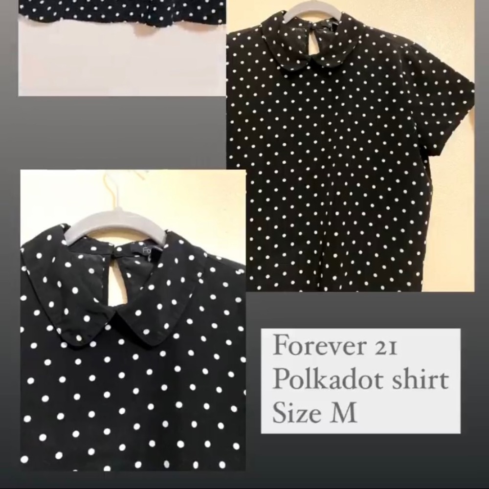 A black & white blouse